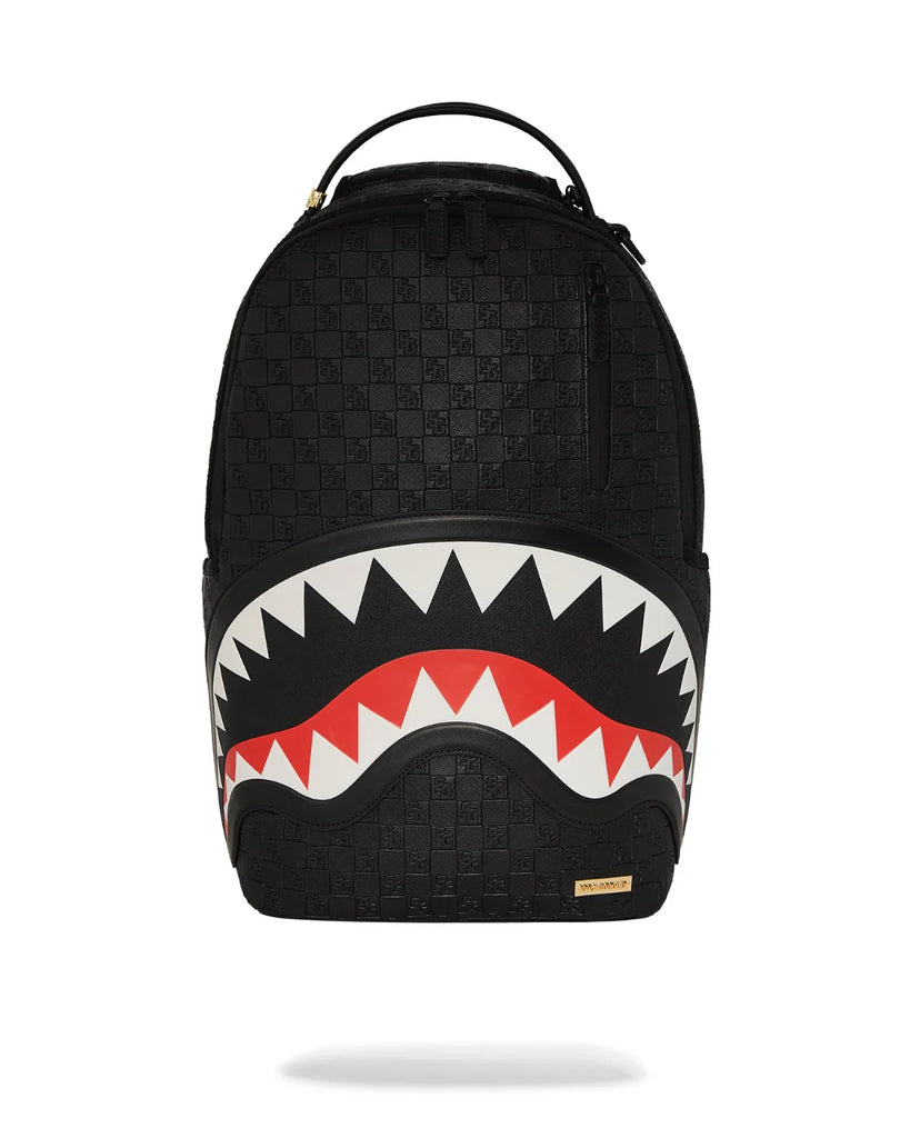 ZAINO SPRAYGROUND ART7531 BLACK OUT SHARKS IN PARIS DLXSV BACKPACK