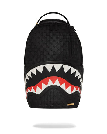 ZAINO SPRAYGROUND ART7531 BLACK OUT SHARKS IN PARIS DLXSV BACKPACK