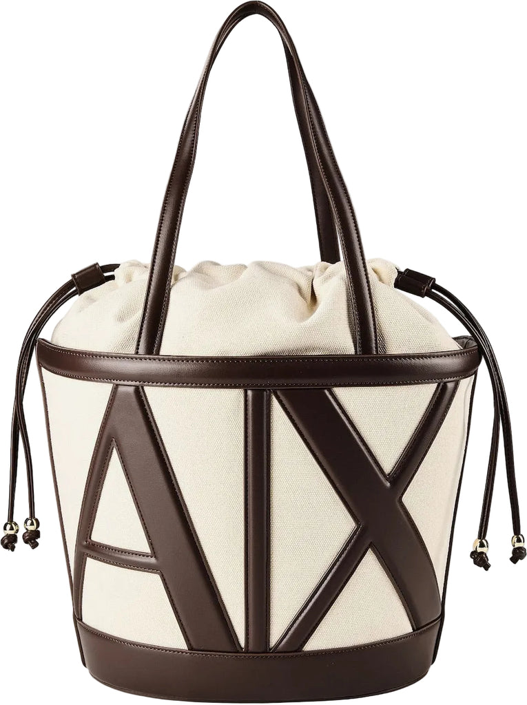 Borsa Armani Exchange XW002607 AF22635 secchiello con logo sagomato Big