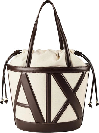 Borsa Armani Exchange XW002607 AF22635 secchiello con logo sagomato Big