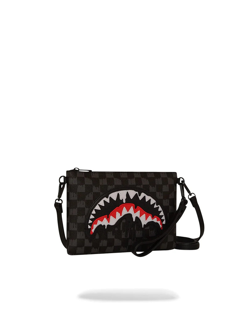 POCHETTE SPRAYGROUND ART7969 DRIPPING SHARKS IN PARIS CROSSOVER CLUTCH