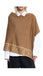 Poncho Moschino  30667 M2339 lana rasata  banda logo lurex