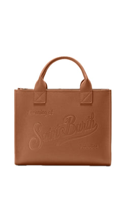 Borsa Saint Barth VANBG001 005321 a spalla Vanity Bag Large in pelle martellata