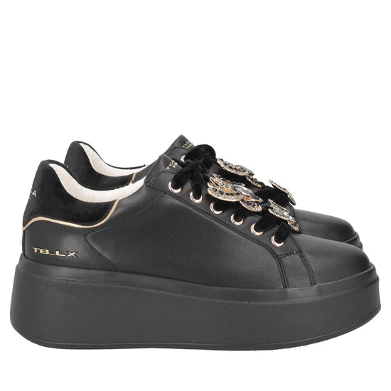 Sneaker Tosca Blu SF2502S023 Dazzling con farfalle gioiello colore nero