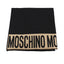 Poncho Moschino  30667 M2339 lana rasata  banda logo lurex