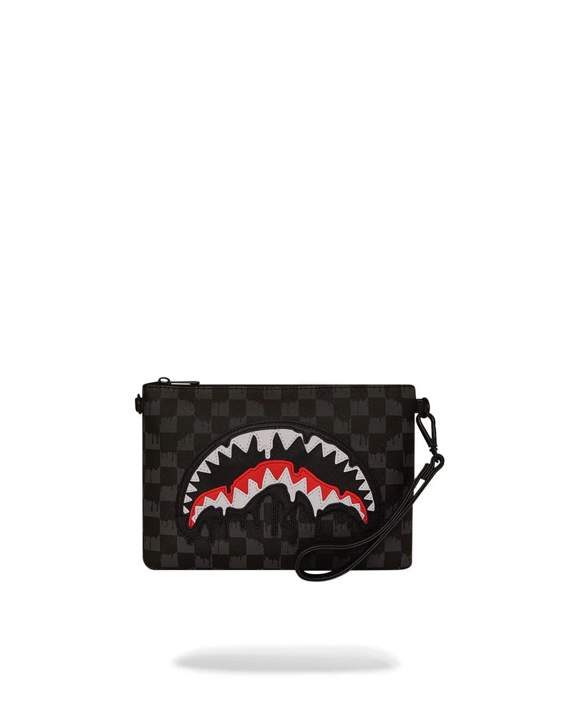 POCHETTE SPRAYGROUND ART7969 DRIPPING SHARKS IN PARIS CROSSOVER CLUTCH