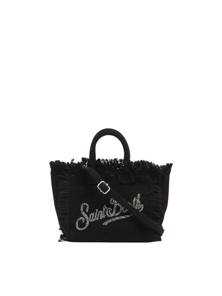 Borsa Saint Barth Mini Vanity Nera Con Strass VAMI001 02563L