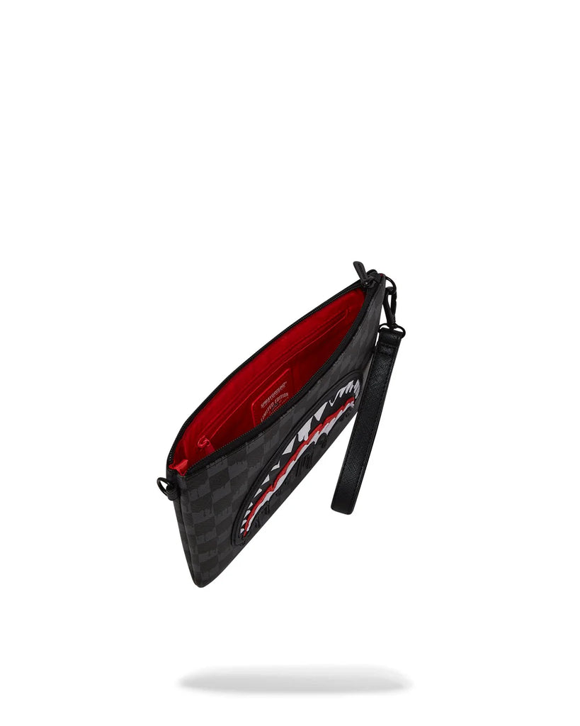 POCHETTE SPRAYGROUND ART7969 DRIPPING SHARKS IN PARIS CROSSOVER CLUTCH