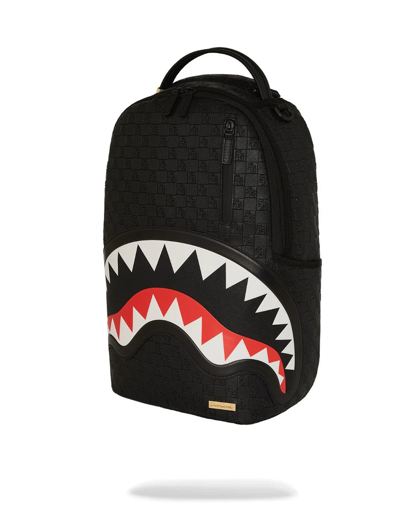 ZAINO SPRAYGROUND ART7531 BLACK OUT SHARKS IN PARIS DLXSV BACKPACK