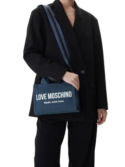 Borsa Love Moschino JC4055 Tote in denim medium