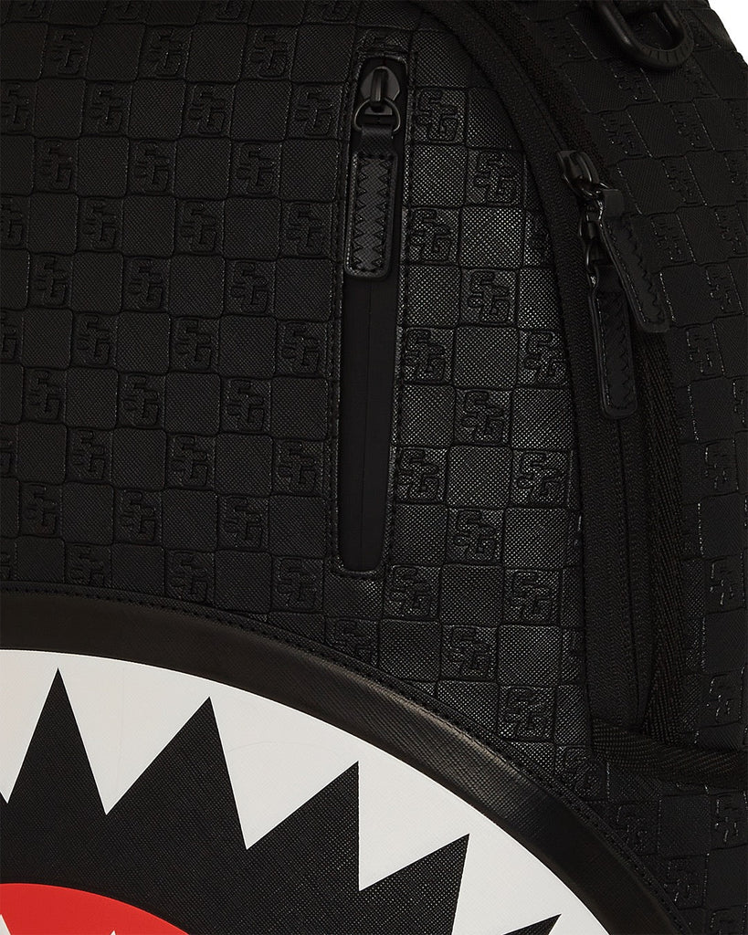 ZAINO SPRAYGROUND ART7531 BLACK OUT SHARKS IN PARIS DLXSV BACKPACK