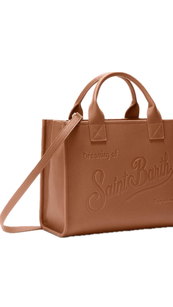 Borsa Saint Barth VANBG001 005321 a spalla Vanity Bag Large in pelle martellata