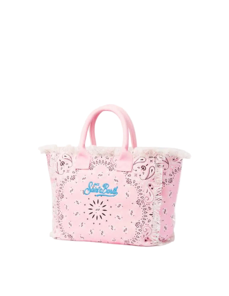 Borsa Mare Saint Barth Vanity Bandana Rosa Round MCOL VANI001 02567L