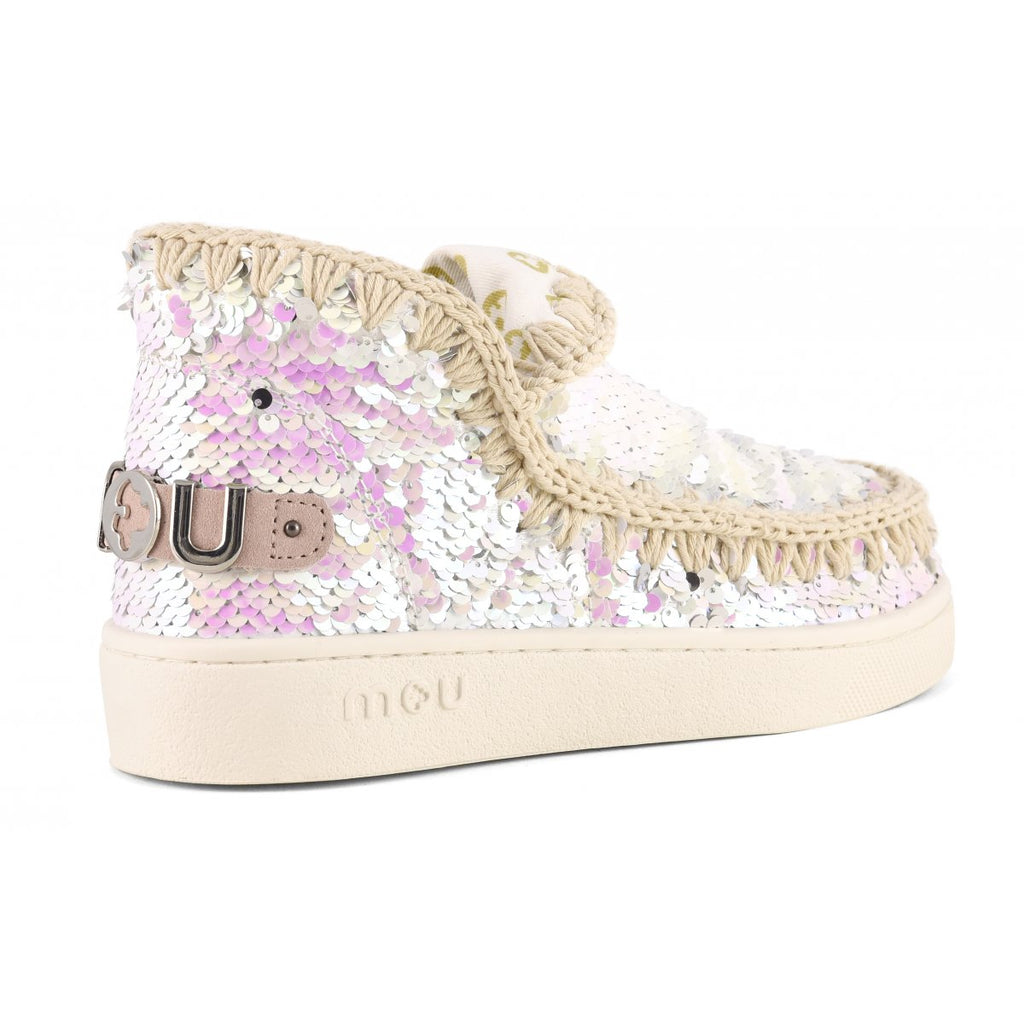Scarpe MOU Summer Eskimo Sneaker All Sequins Big Metallic logo MU.SW211001G