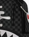ZAINO SPRAYGROUND 8940 SILVER SIDE DRIP BLACK CHECK DLXSV BACKPACK