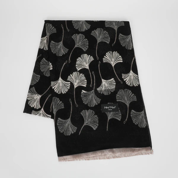 Sciarpa Mimi-Mua 9259 con foglie Ginko