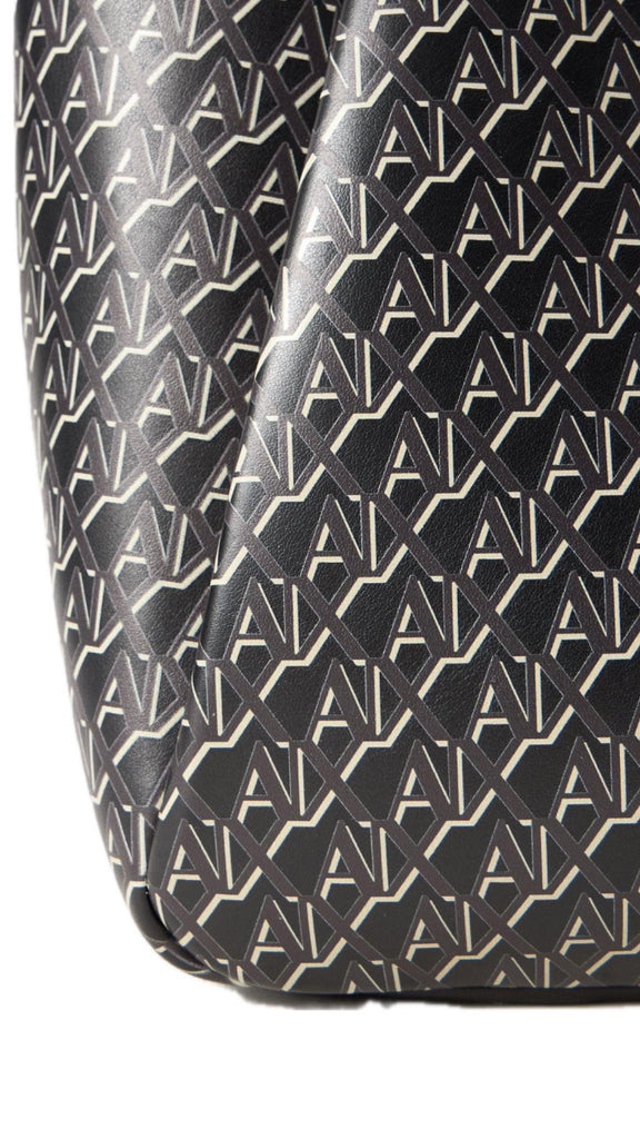 Borsa Armani Exchange XW000393 AF17145 Tote Medium Monogram Nera