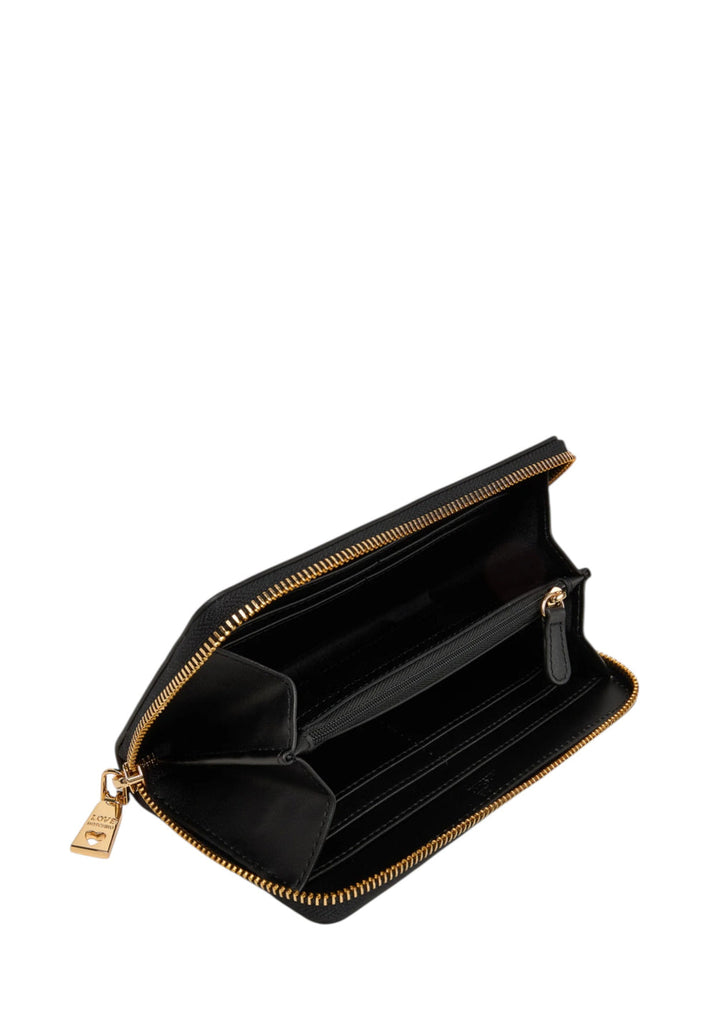 Portafoglio Love Moschino JC5603 Zip Around Grain Nero
