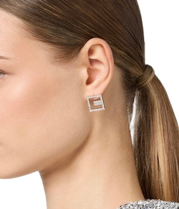 Orecchini Elisabetta Franchi OR25B46E2 outline logo in strass