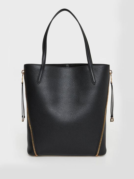 Borsa Elisabetta Franchi BS24A66E2 shopper bag con zip gold laterali
