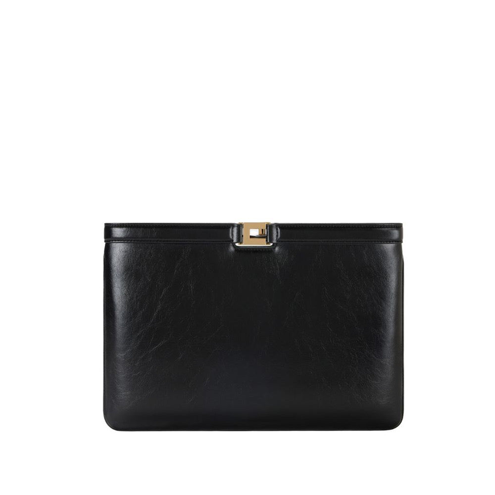 Borsa Elisabetta Franchi BS18A61E2 a mano busta effetto naplak