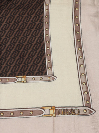 Foulard Liu-Jo 2F6066 00580 stampa logo monogram cipria