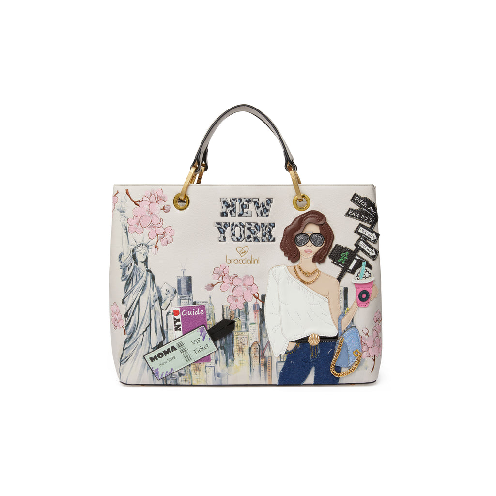 Borsa Braccialini B18161 Cartoline New York