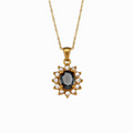Collana Cherie bijoux Kate con corona e cristallo