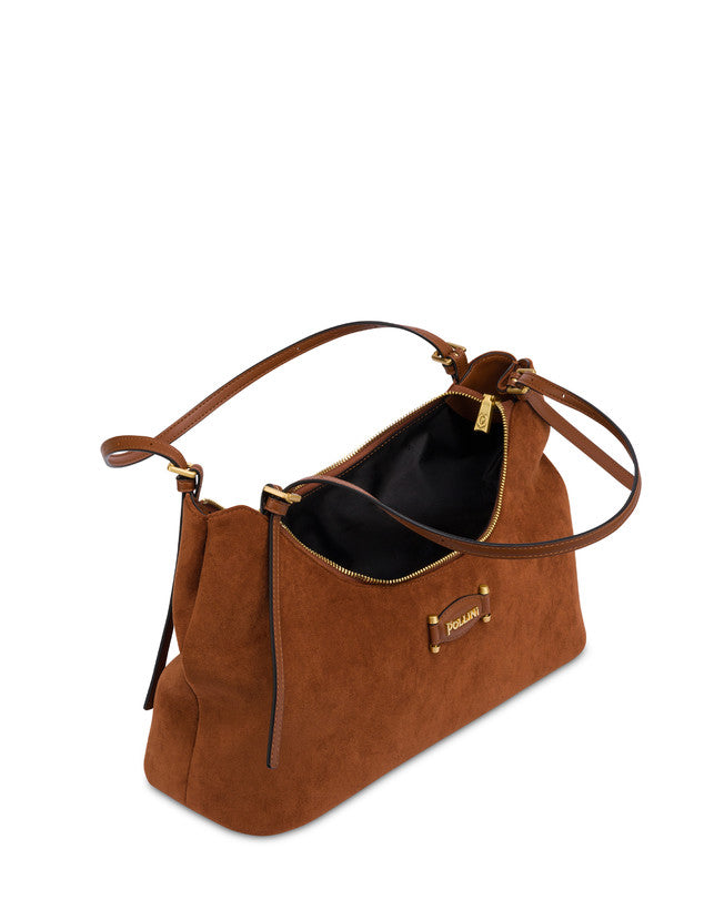 Borsa Pollini SC4656 A Spalla In Fabric Suede tan