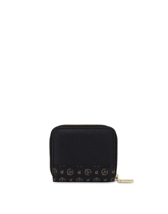 Portafoglio Pollini SC5506 mini Zip Around Mix Heritage Nero
