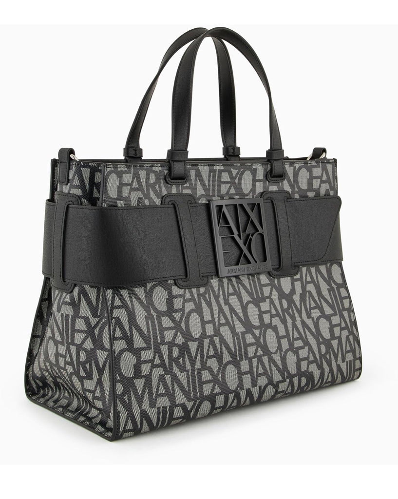 Borsa Armani exchange Tote bag logata Big 942689 3F742
