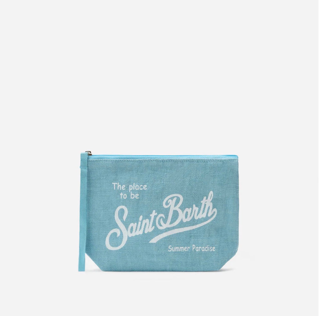 Pochette Saint Barth Aline linen