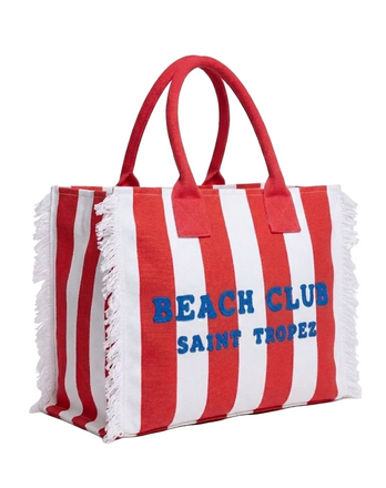 Borse Marinette Saint Tropez Medium In Canvas Beach Club