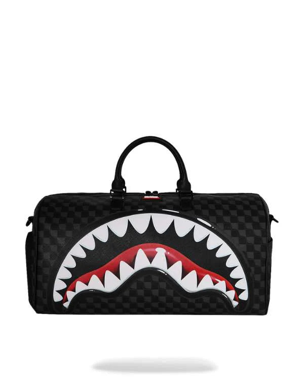 BORSONE SPRAYGROUND 8944 SHARKS IN PARIS BALLOON BLACK DUFFLE