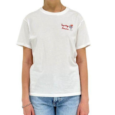 T-shirt Emilie in cotone con ricamo Spritz Amore