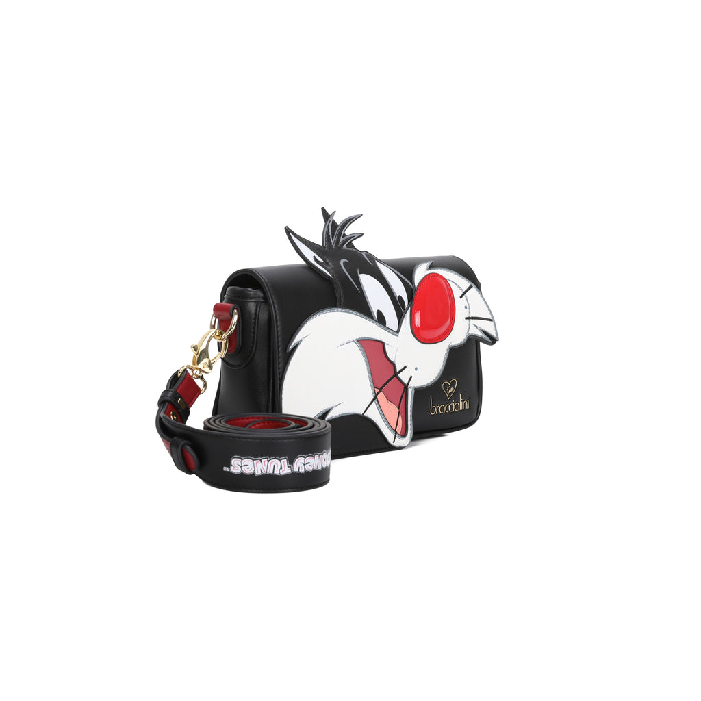 Borsa Braccialini Shape LT220 Tracolla Gatto Silvestro
