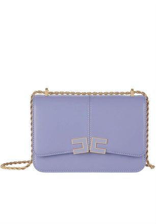 Borsa Elisabetta Franchi  BS91A61E2 a tracolla con dettaglio logo