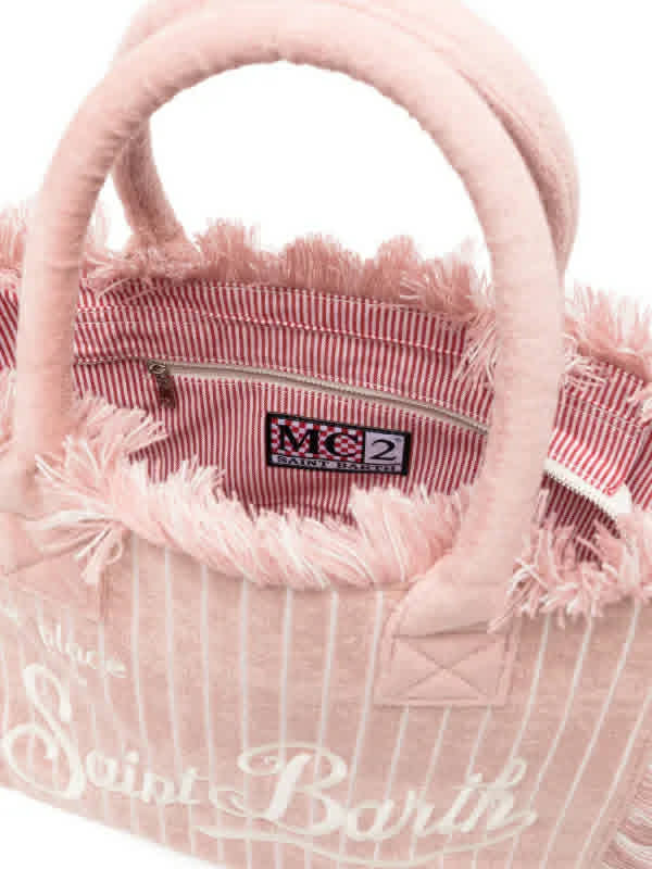 Borsa Mare Saint Barth Vanity Sponge Terry Embossed Stripes Tiny VANI007 00522L