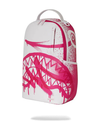 Zaino Sprayground bianco pink vandal backpack 910B7431