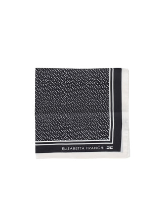 Foulard Elisabetta Franchi FO01F67E2  quadrato bicolor a pois