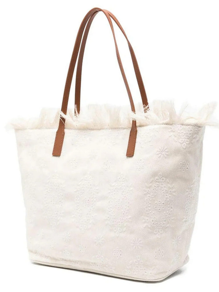 Borsa Saint Barth city bag fringe sangallo big CBF0001 01034L