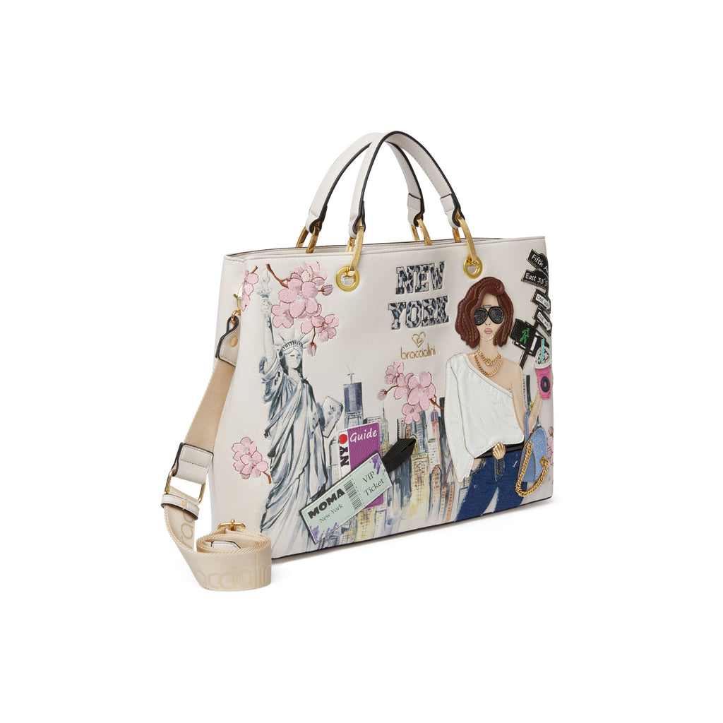 Borsa Braccialini B18161 Cartoline New York