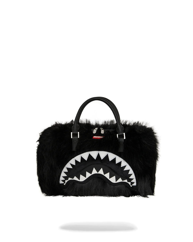 BORSA SPRAYGROUND 8209 FUR CRAY BLACK MINI DUFFLE