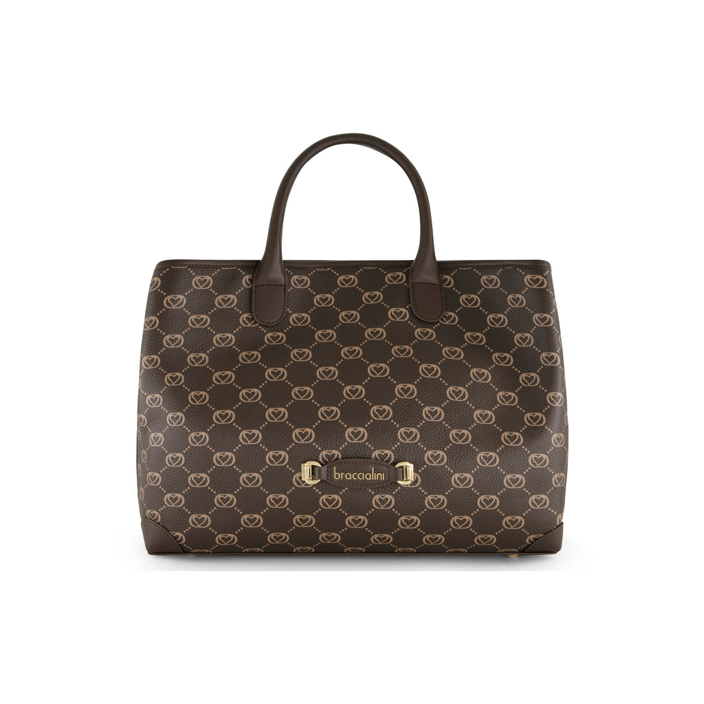 Borsa Braccialini Monogram B19051 Tote Big Brown