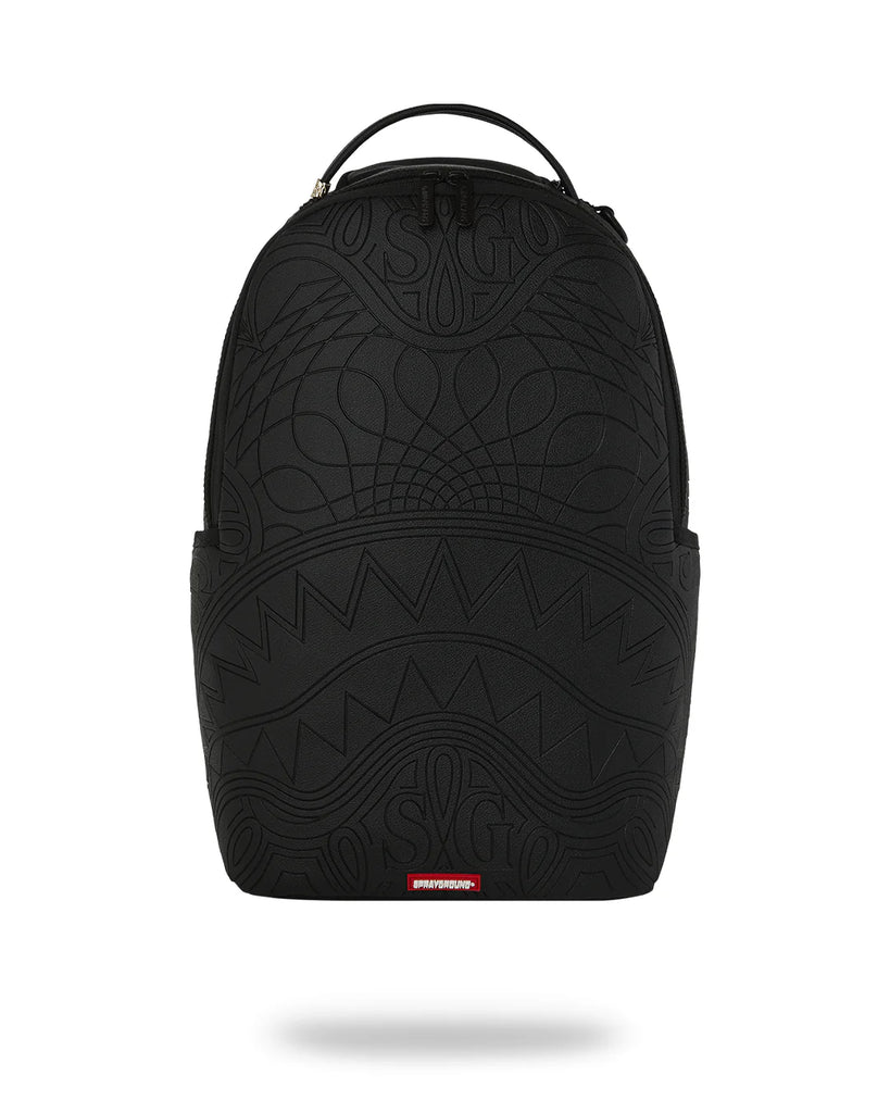 ZAINO SPRAYGROUND 6950 TONAL MONOGRAM EMBOSS SHARK BACKPACK