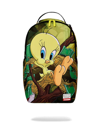 ZAINO SPRAYGROUND ART7037 LOONEY TUNES TWEETY MONEY NEST SHARK DLXR BACKPACK