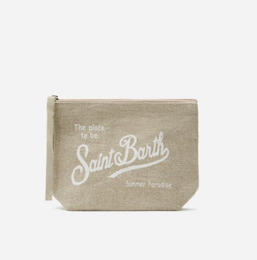 Pochette Saint Barth Aline linen