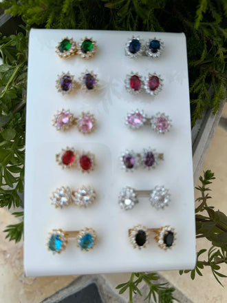 Orecchini a lobo Cherie Seychelles con zirconi