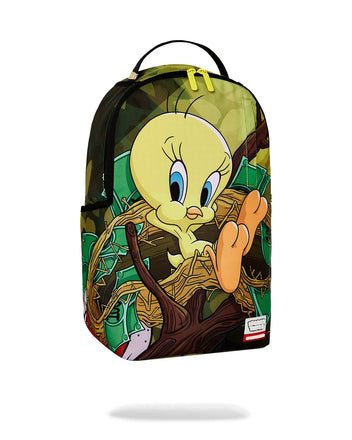 ZAINO SPRAYGROUND ART7037 LOONEY TUNES TWEETY MONEY NEST SHARK DLXR BACKPACK