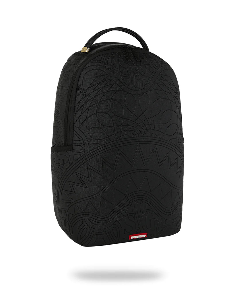 ZAINO SPRAYGROUND 6950 TONAL MONOGRAM EMBOSS SHARK BACKPACK